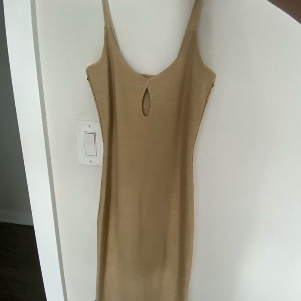 Tan Sleeveless Dress
